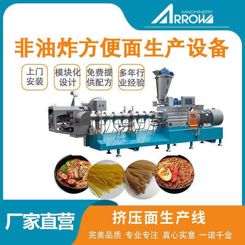 真诺新式非油炸挤压面设备速食面条方便面食品加工设备电加热