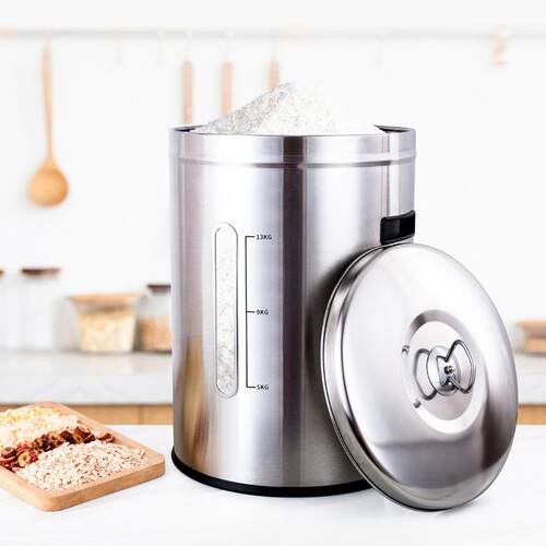 304不全密封桶锈钢米桶家虫用防防潮密封级加厚装米缸厨房食箱品