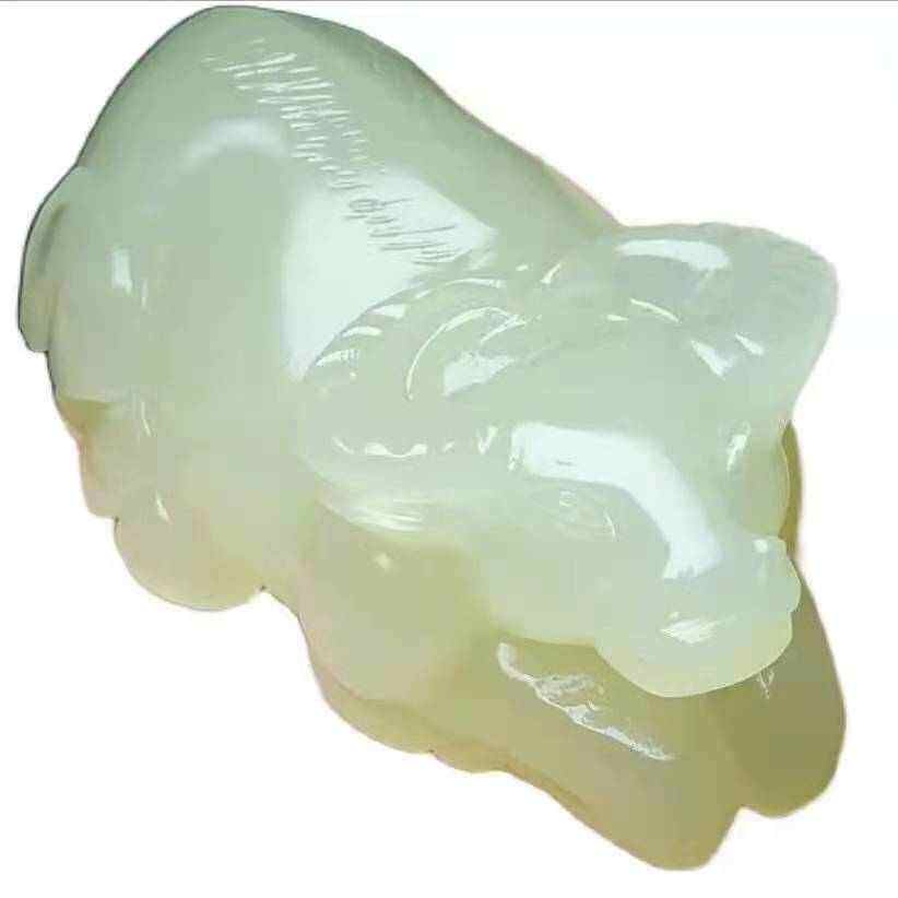 批发冰种阿富汗玉龙柱手把件男士貔貅 白菜青白玉手玩件把玩件