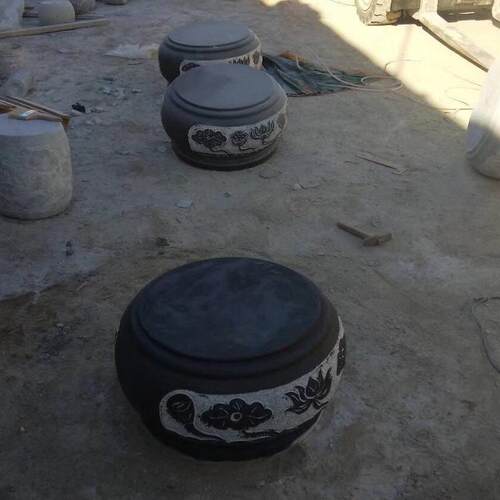 多种规格样式仿古青石柱墩古建筑雕花柱顶石