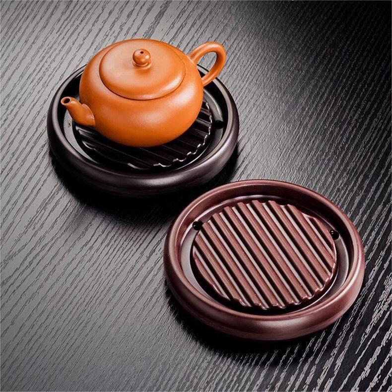 中式紫砂养壶壶托底座茶具配件茶承壶垫隔热垫壶底垫电木壶承家用