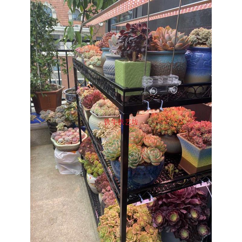 批发铁牛多层可移动带轮多肉花架阳台阳光房客厅落地花盆架子防雨