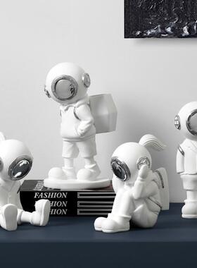 创意北欧潜水宇航员摆件客厅儿童房间桌面样板电视柜家居软装饰品