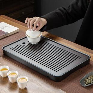 沥水盘茶海 小型干泡茶盘家用功夫茶具托盘竹茶台茶托现代简约套装
