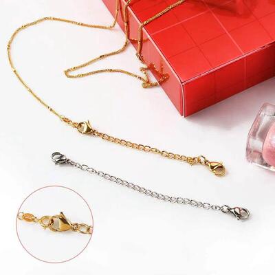 10pcs/lot Stainless Steel Necklace Bracelet Extender Chain S