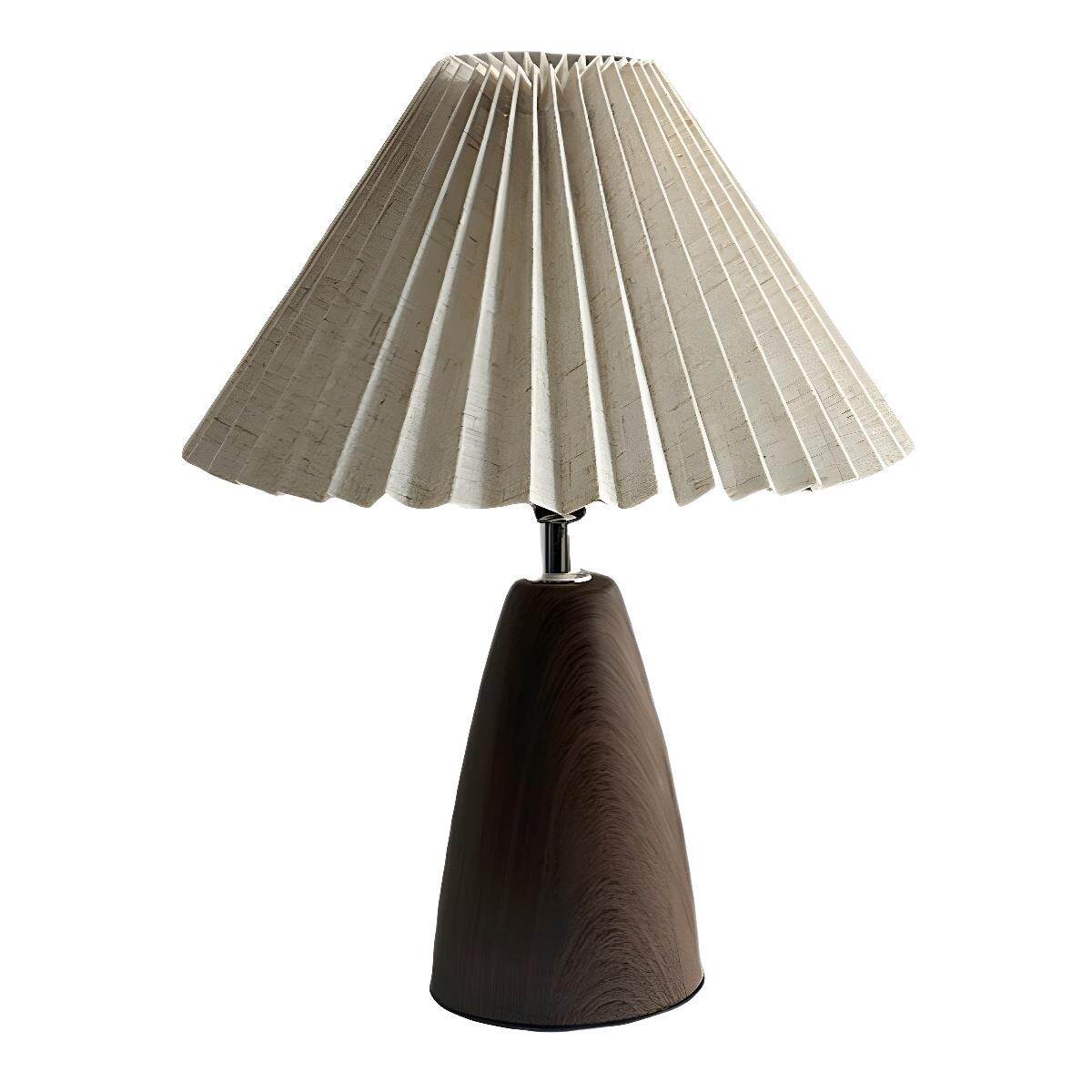 热卖北欧胡桃木锥形台灯可调光智能家用柔光led优雅