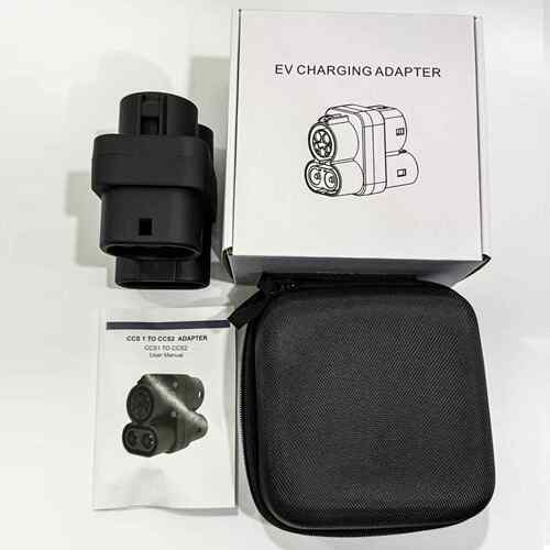 美标转欧标DC/AC交直流一体CCS1转CCS2直流快充转接头250A南美