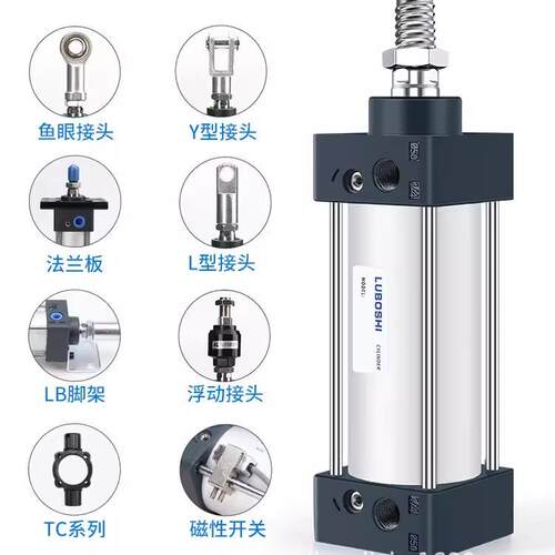 -LUBOSHI气压缸配SC50-25-S 0SC3215 SC420-30IHA0 SC50*350 SC63