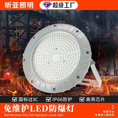 防爆照明灯免维护仓库厂房工业加油站专用支架工矿灯LED防爆灯