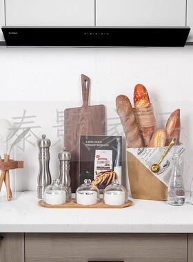 厨房生活气息台面烘焙摆件样板间软装餐具家私展厅设计师全屋