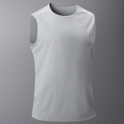 Mens Sports Tank Top Knitted Sleeveless Active Wear For Gym
