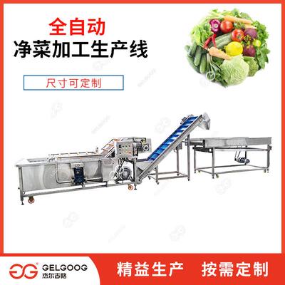 中央厨房蔬菜全套清洗切分加工机器机械 蔬菜清洗生产流水线设备