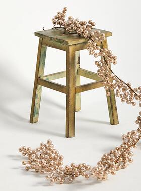 寻木 装2米圣诞红果条白色槟金色圣藤诞539藤条圣诞节装饰品挂件