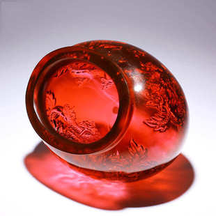 客厅摆件乔迁装 饰品开业聚财招财聚宝盆琉璃玄关龙办公室品贺礼缸