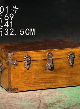 小尺寸老樟木箱老物件旧家具古董怀旧储物古董摆设摄影道具装饰