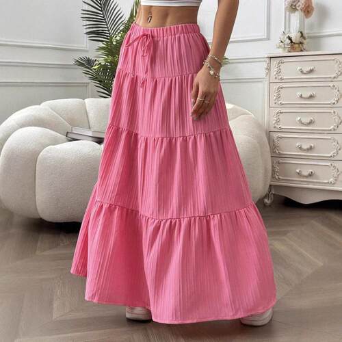 Women's New Spring Summer Plain Long Maxi Dress, Elegant Cas