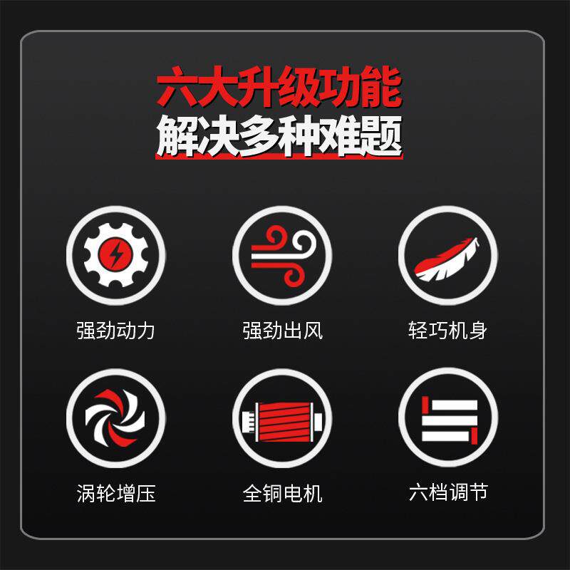 锂电尘吹风机大率电动吹风机无品牌/充电式小型除除功雪手持鼓风