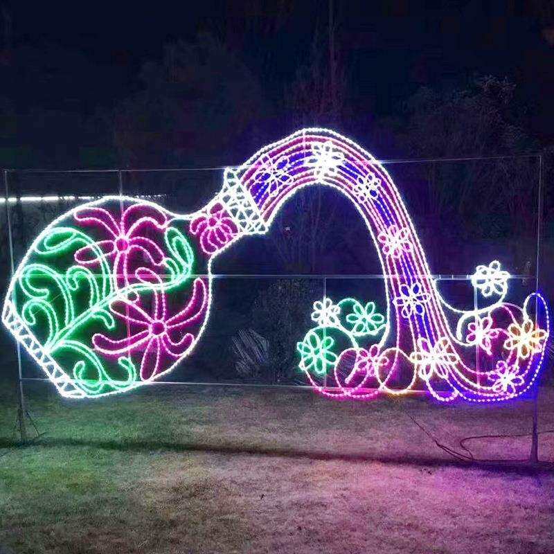 源花瓶灯头工厂灯LED串网红墙装饰图案字母造灯发瓶光字型LED流光