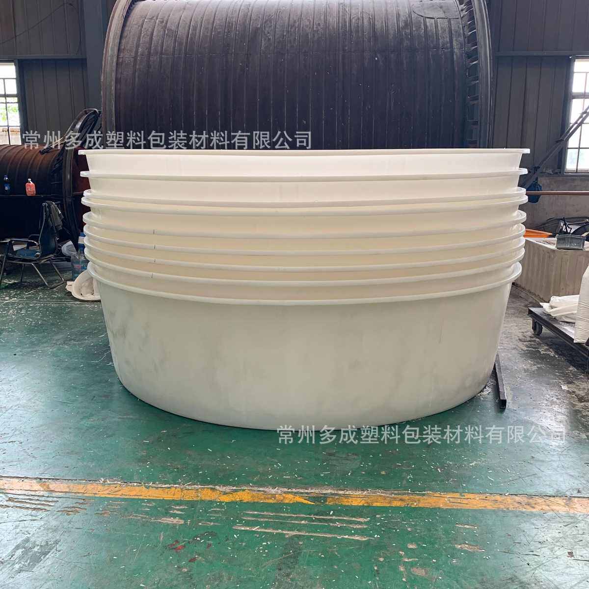 6500l塑料养鱼池大型牛筋圆桶敞口pe酸洗池户外养殖桶水产蓄水桶