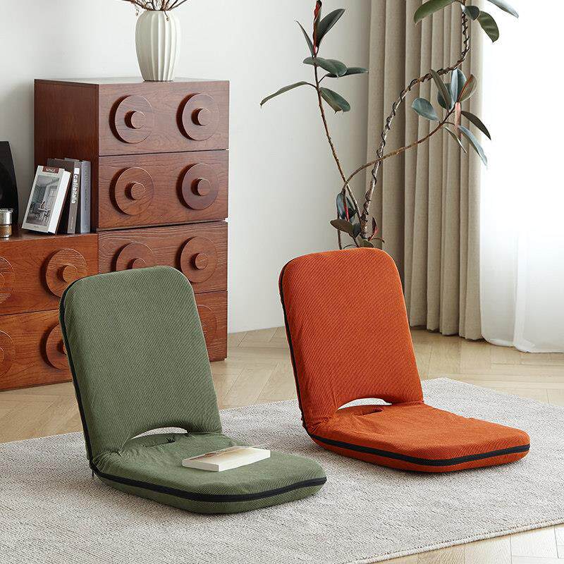 懒人沙发榻榻米折叠椅床上座椅靠背椅卧室阳台飘窗小沙发可调节