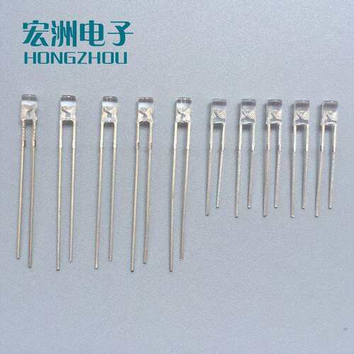 F3无边高亮绿灯LED灯 3MM平头绿光 模型灯带LED灯珠