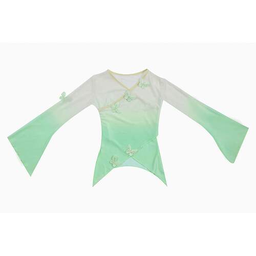 高档儿童古典舞服中国风扇子蹈舞身服衣韵纱女童表演大合唱演出服