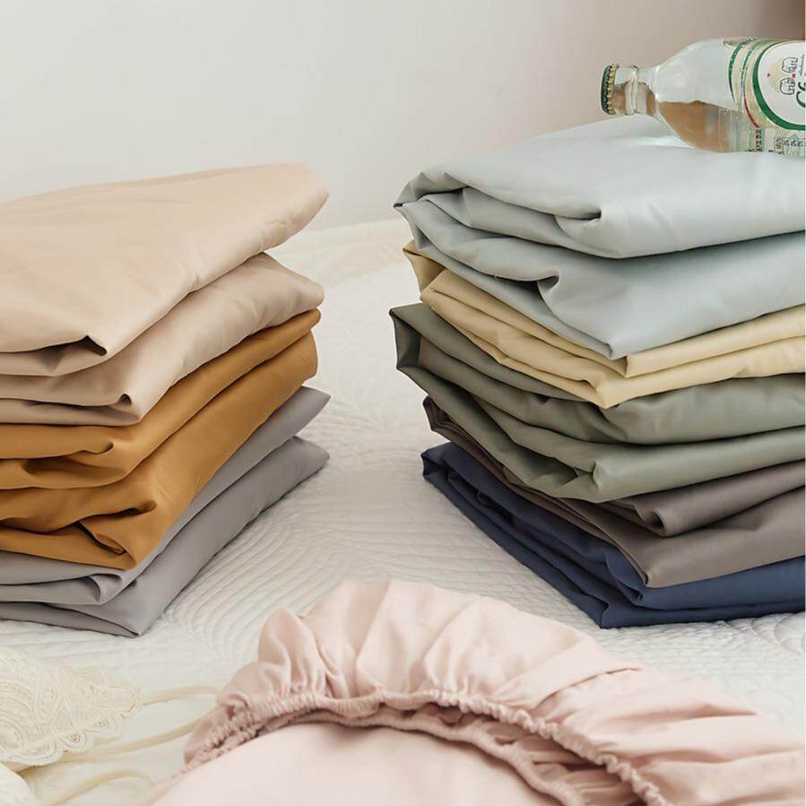 100s贡缎长绒棉单件床单全棉被套 纯棉床垫套床笠枕套丝滑四季用