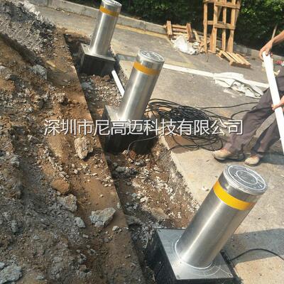 全自动伸降阻拦桩上下升缩回落挡车柱液压智能止车桩600高升降柱