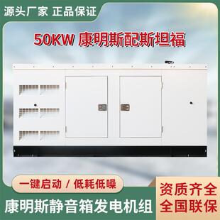 厂家销售50KW康明斯配斯坦福静音箱柴油发电机组 户外自动智能电