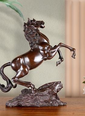 一件起批铜马摆件NSG全铜到成功跃马马生肖马家居玄装饰品摆关件