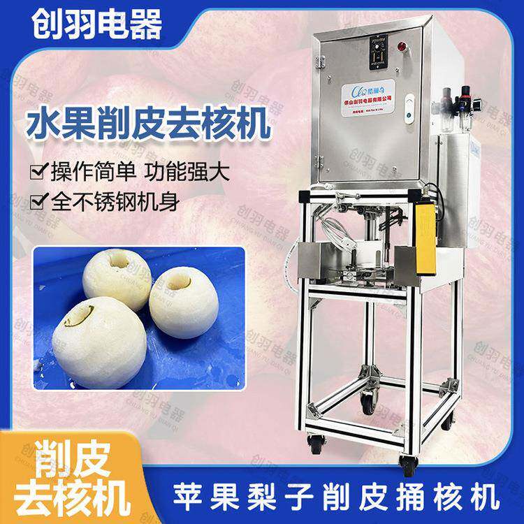 广东厂家直销苹果去皮去核切片机大型酒店全自动苹果仿人工削皮机