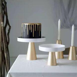 欧式 婚宴摆台餐具四件套铁艺甜品台摆件展示架蛋糕冷餐茶点心架