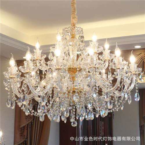 欧式水晶吊灯高档客厅灯奢华大气餐厅卧室灯轻奢别墅大厅家用吊灯