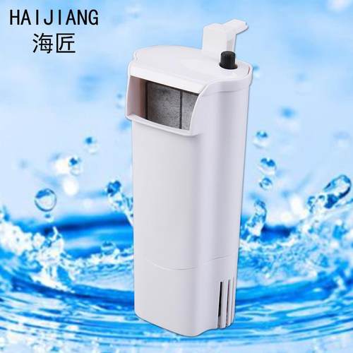海匠：低水位小型鱼缸过滤器龟缸净水器 瀑布过滤水族箱厂家直销