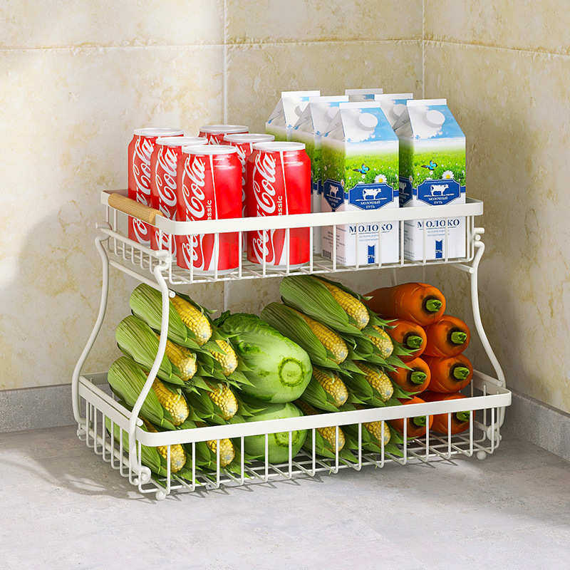 家用浴室卫生间桌面收纳置物架厨房客厅双层可拆卸水果蔬菜收纳篮,收纳整理,整理架/置物架/收纳架,淘宝优惠券,粉丝福利购,淘宝优惠卷