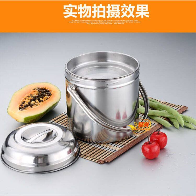 隔热食品老式饭桶汤碗提篮不锈钢饭盒不锈钢提锅生带三格耐用