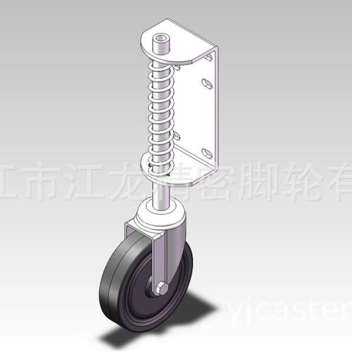 5寸125kgs大门轮江龙精密脚轮大门减震脚轮万向轮静音五金工具轮