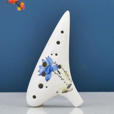 高档金笛铭12孔中音陶AC调专业初十学演级入门奏二孔陶笛学生儿童