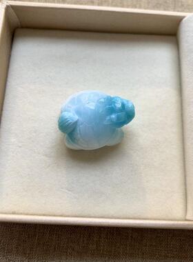 海纹石龙龟吊坠拉利玛乌龟项坠锁骨链坠挂件规格30.5*23.9*18.3mm