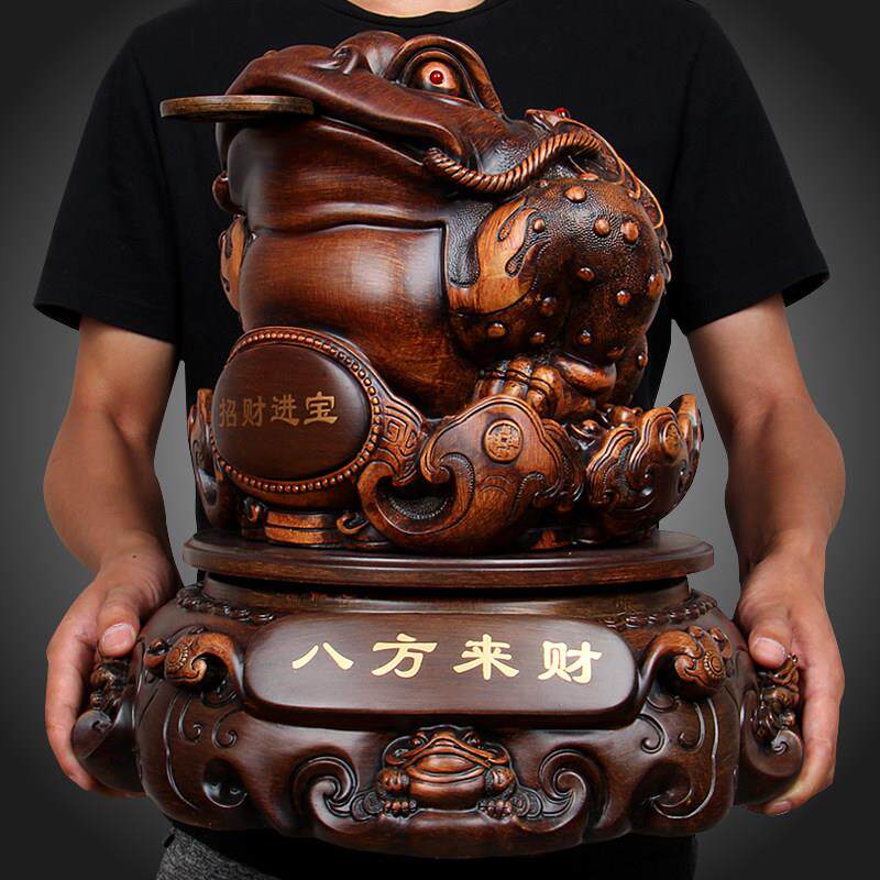 招财金蟾摆件大号三足蟾蜍开 业礼品金蝉店铺办公室收银柜台装饰