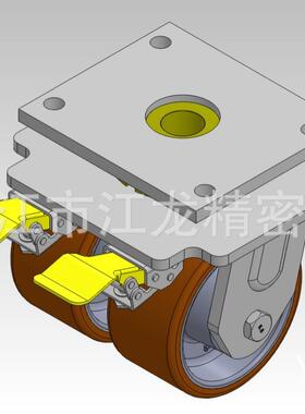 3000kgs高负载高载重减震脚轮持续运转脚轮耐磨高强度抗冲轮