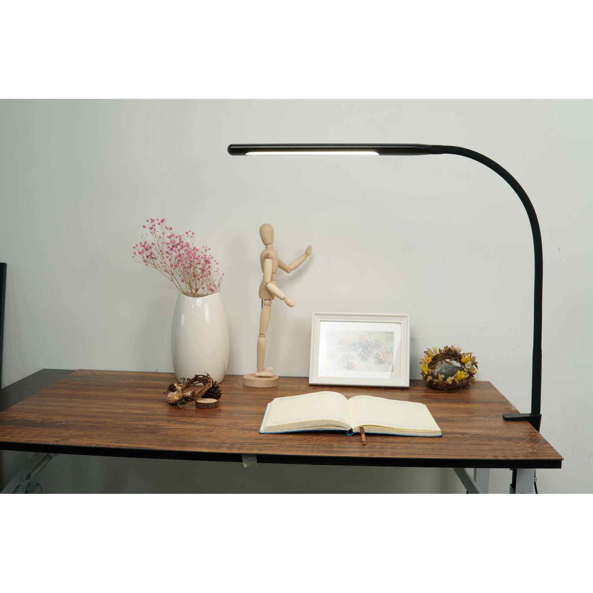 USB夹子灯led护眼台灯10档调光调色看书灯卧室床头灯可调光国AA