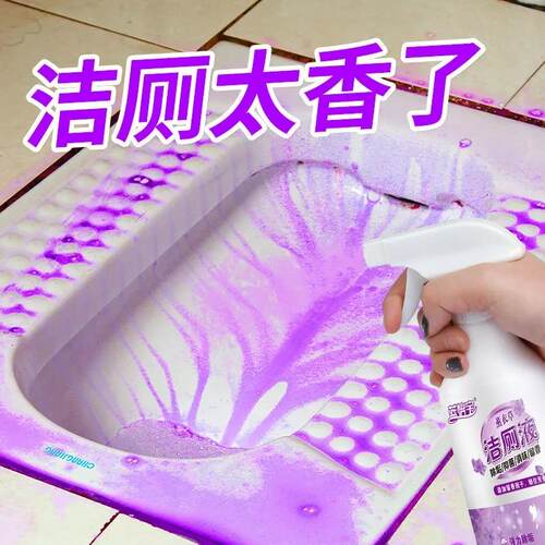 Powerful Floral Scent Toilet Cleaner and Deodorizer - Remove