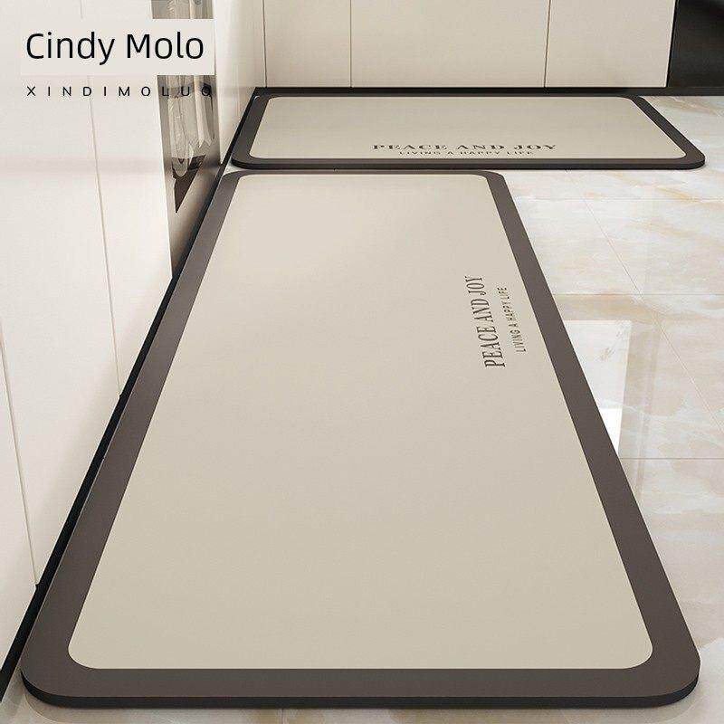 厨房专用地垫家用耐脏防滑防油地毯2024新款硅藻泥吸水吸油脚垫