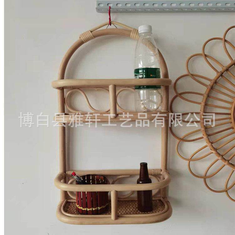 手工编织工艺品真藤天然材料制作挂篮家用品藤编现代简约纯手工