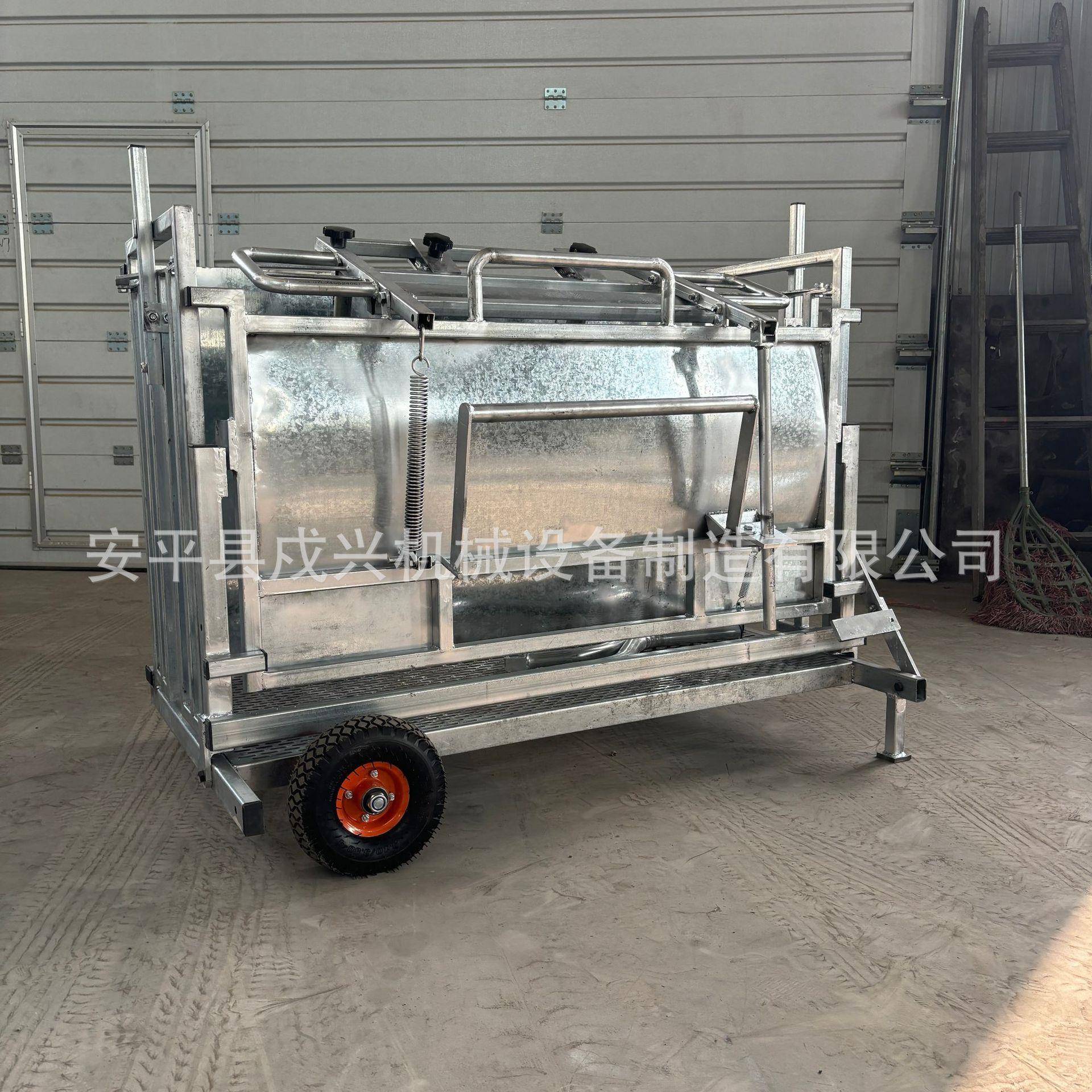 带轮胎可移动羊翻转车多功能羊架子打针输液羊推车