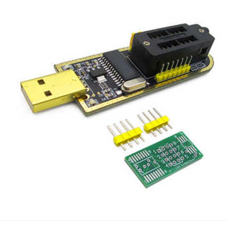 土豪金 CH341  A编程器 USB 主板路由液晶 BIOS FLASH 24 25 烧录