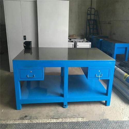 厂钢板面抽BG-A屉钳工工作桌家车间模具桌工作台重型焊飞模台接装