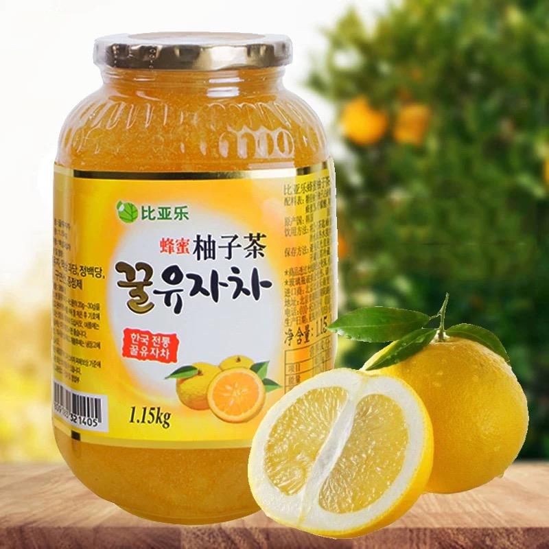 韩国比亚乐蜂蜜柚子茶1150g 原装进口蜜炼水果茶冲调饮品西柚果酱
