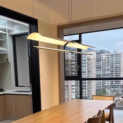 设计师餐厅吧台吊灯现代简约茶室工作室长条极简办公室前台商用灯